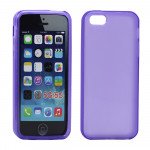 Wholesale iPhone 5 5S Matte TPU Gel case (Purple)